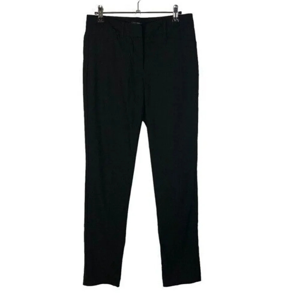 Mario Serrani Black Textured Straight Leg Dress Pants 2
